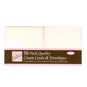 Anitas ANT 1512021 Square Cards & Envelopes - Cream