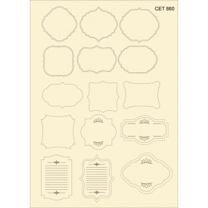 СЕТ860 / A5 - Комплект с елементи от бирен картон