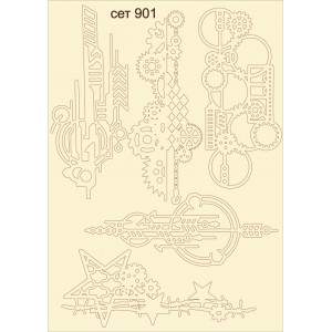 СЕТ901 / A5 - Комплект с елементи от бирен картон