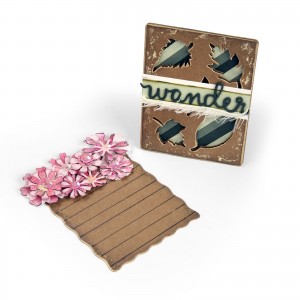 Sizzix 662811 - Journaling Cards, Flowers & Leaves