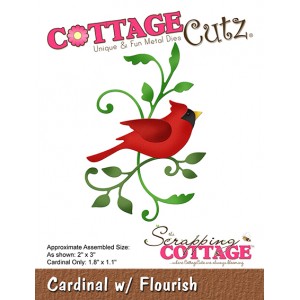 Cottage Cutz CC485 - Cardinal w/ Flourish