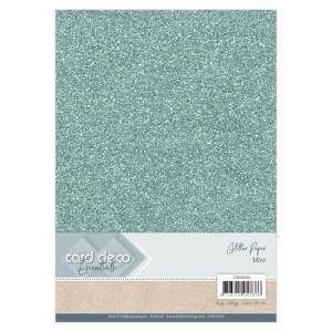 Card Deco CDEGP020 Glitter Paper A4 - Mint