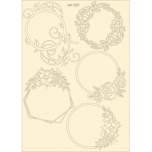 СЕТ923 / A5 - Комплект с елементи от бирен картон