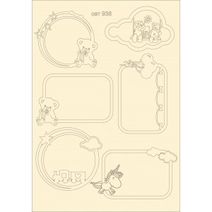 СЕТ938 / A5 - Комплект с елементи от бирен картон