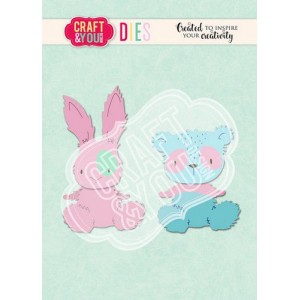 Craft and You CW112 - Teddy Bear & Rabbit 2
