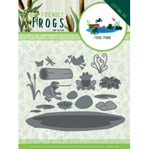 Find It Trading ADD10228 Amy Design Friendly Frogs - Frog Pond