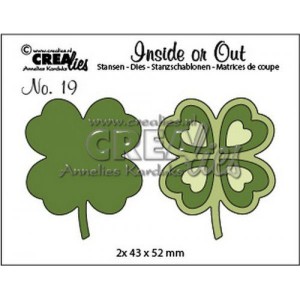 Crealies CLIO19 Inside or Out - Lucky Clover