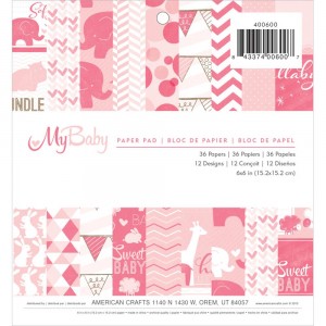 American Crafts 400600 6'x6' - My Baby Girl