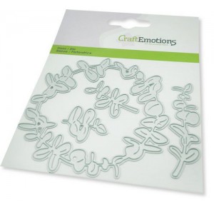 CraftEmotions 115633/0450 - Border Round Eucalyptus