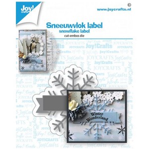Joy crafts 6002/1532 - Snowflake Label