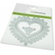 CraftEmotions 115633/0449 - Border Heart Magic Stars