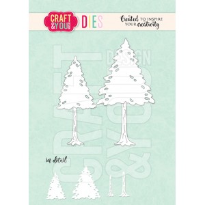 Craft and You CW147 - Christmas Trees
