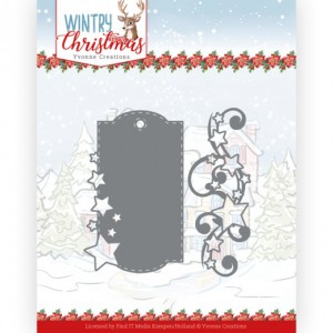 Find It Trading YCD10249 - Yvonne Creations Wintry Christmas - Stars and Swirls