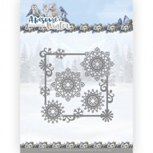 Find It Trading ADD10256 Amy Design Awesome Winter -  Winter Swirl Square
