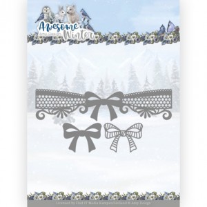 Find It Trading ADD10254 Amy Design Awesome Winter -  Winter Lace Bow