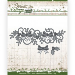 Jeanines Art JAD10138 Christmas Cottage - Christmas Swirl Border