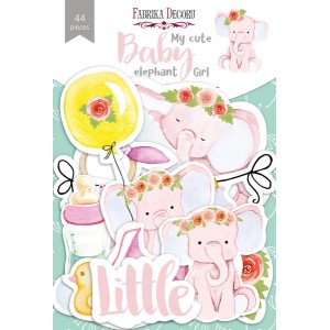 Fabrika Decoru FDSDC-04115 - My Cute Baby Elephant Girl