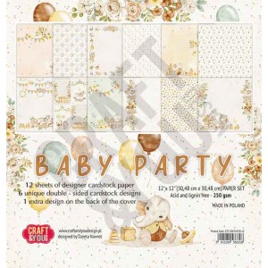Craft and You CPS-BAPAR30-12 12'x12' - Baby Party