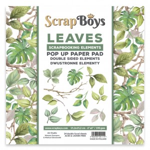 ScrapBoys POPLE-02 6'x6' POP UP - Leaves