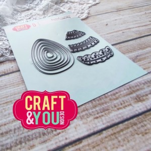 Craft and You CW216 - Lace Easter Eggs