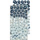 Craft O'Clock CC-C56-FB-10 6'x12' Flowers - Forever Blue