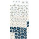 Craft O'Clock CC-C56-FB-10 6'x12' Flowers - Forever Blue