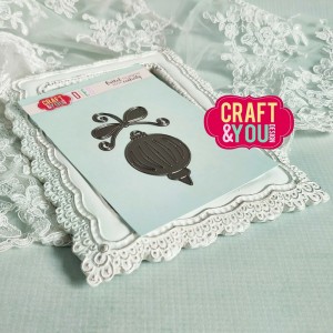 Craft and You CW195 - Christmas Ball with a Bow