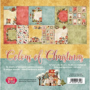 Craft and You CPS-CC30 12'x12' - Colors of Christmas