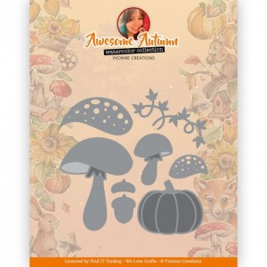 Find It Trading YCD10325 Yvonne Creations - Autumn Mushrooms