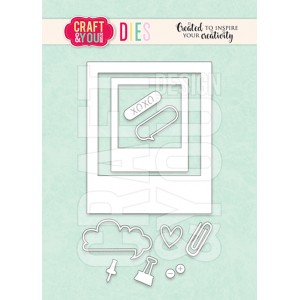 Craft and You CW291 - Polaroid Frame Set