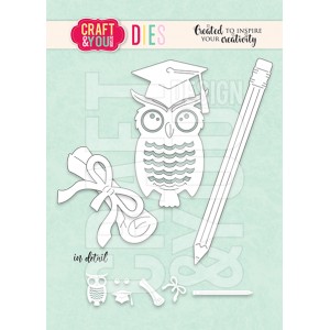 Craft and You CW292 - Set with Owl