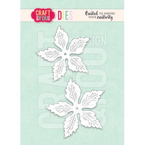 Craft and You CW308 - Magda's Poinsettia Bigger Flowers