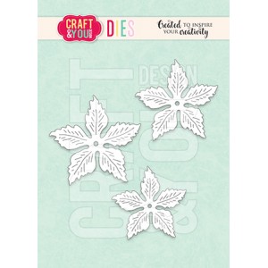 Craft and You CW309 - Magda's Poinsettia Smaller Flowers