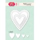 Craft and You CW328 - Biscuit Frame Hearts