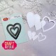 Craft and You CW328 - Biscuit Frame Hearts