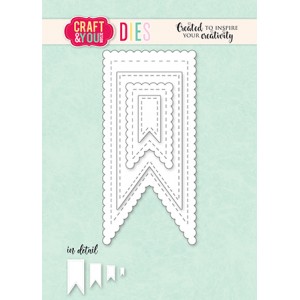 Craft and You CW333 - Biscuit Pennants