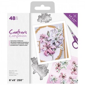 Crafter's Companion CC-DTPAD-BEALI Cutting sheets block - Beautiful Lilies