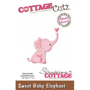 Cottage Cutz CC163 - Sweet Baby Elephant (Mini)