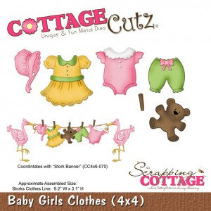 Cottage Cutz CC496 - Baby Girl Clothes (4x4)