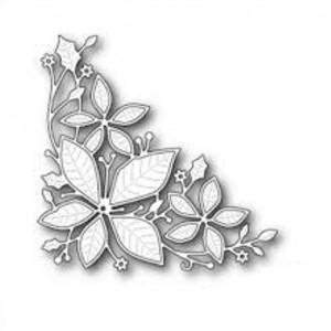 Memory Box 98967 - Plush Poinsettia Corner