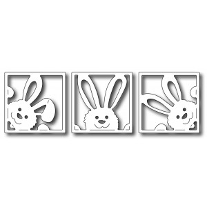 Frantic Stamper FRA-Die-09818 - Peeking Bunny Squares