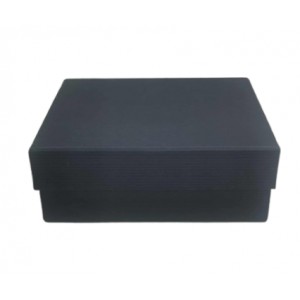 Каширана правоъгълна кутия - Тъмно синя