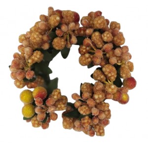 Uau.bg CD013 - Венче от Захаросани Топчета Жълто-Оранжеви