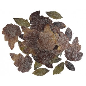 Uau.bg CD015 - Колосани листа от плат с кристали