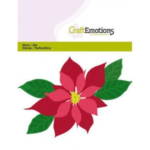 CraftEmotions 115633/0432 - Poinsettia