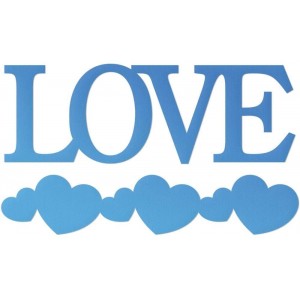 Couture Creations CO726093 - Love Sentiment and Heart Border