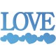 Couture Creations CO726093 - Love Sentiment and Heart Border