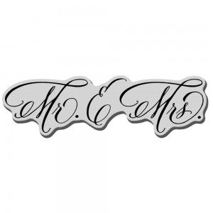 Stampendous Cling Stamp CRN254 - Married Monograms