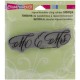 Stampendous Cling Stamp CRN254 - Married Monograms