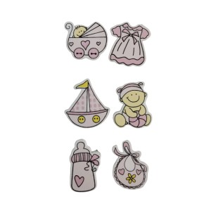 Rayher Hobby 56247262 - Wooden Objects Baby Girl